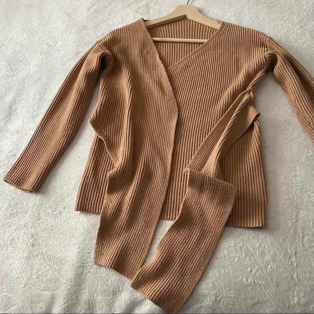 Ribbed Wrapped Front Sweater - Picture 3 of 8